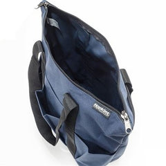 Hopkins Medical Products Medical Zippered Tote Navy with Black Trim 600D Waterproof Polyester 5.75 X 12 X 15 Inch - M-843731-2637 - Each