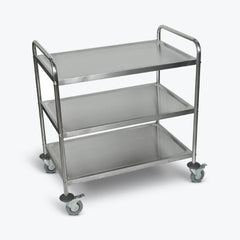 Luxor Utility Cart 21 X 33-1/2 X 37 Inch Silver