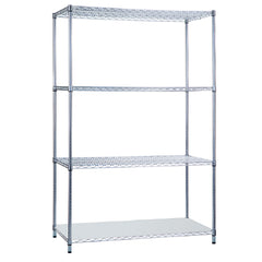 R & B Wire Products Wire Shelving Unit 4 Shelves Adjustable 24 X 48 X 72 Inch