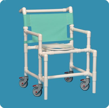 IPU Bariatric Shower Chair ipu® Fixed Arm PVC Frame Mesh Back