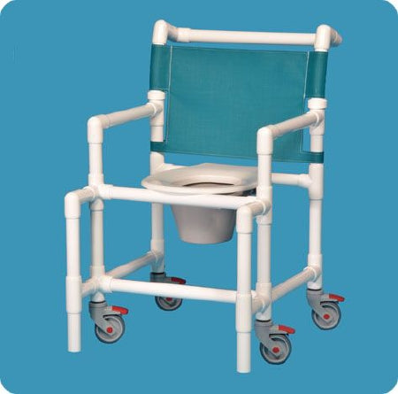 IPU Shower Chair ipu® Fixed Arm PVC Frame Mesh Back