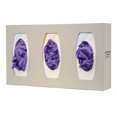 Bowman Manufacturing Glove Box Holder Horizontal or Vertical Mounted 3-Box Capacity Quartz 4-1/4 X 10-1/8 X 17-1/8 Inch Plastic - M-844330-3600 - Each