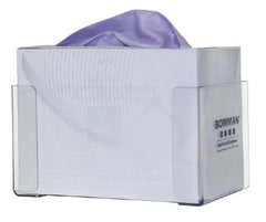 Bowman Manufacturing PPE Dispenser BOWMAN® Wall Mount 1-Box Capacity Clear 4-1/4 H X 5-3/16 D X 7-15/16 W Inch PETG Plastic - M-844420-3224 - Each