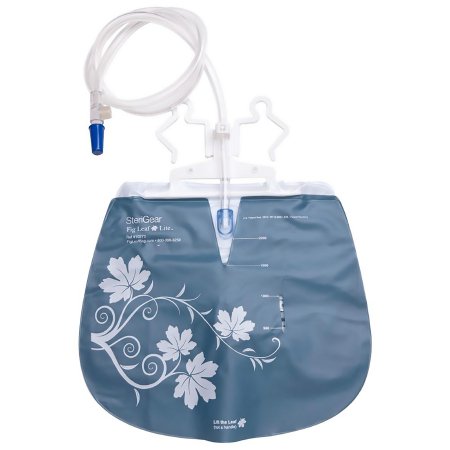 Sterigear Urinary Drain Bag Fig Leaf™ Lite Anti-Reflux Valve Sterile 2000 mL Vinyl