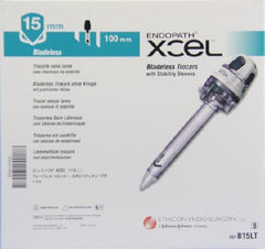 J & J Healthcare Systems Trocar with Stability Sleeve Endopath® Xcel® 100 mm Length 15 mm Diameter - M-846713-4889 - Box of 6