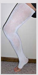 Compression Dynamics Compression Stocking EdemaWear® Thigh High Large White Open Toe