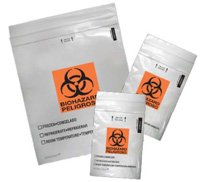 Minigrip Specimen Transport Bag with Document Pouch Speci-Zip® 12 X 15 Inch Polyethylene Zip Closure Biohazard Symbol / Storage Instructions NonSterile