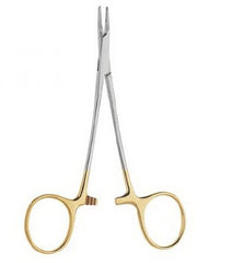 V. Mueller Needle Holder Vital™ 5 Inch Length 3,600 Teeth Per Square Inch Teeth, Straight, Ryder Narrow Jaw, Serrated Insert Finger Ring Handle - M-847034-4243 - Each