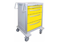 Waterloo Industries Isolation Cart Aluminum 622 X 737 X 1067 mm Natural 1 X 76 mm, 1 X 152 mm, 2 X 229 mm, Drawer Height: One 3 Inch Drawer, One 6 Inch Drawer, Two 9 Inch Drawer