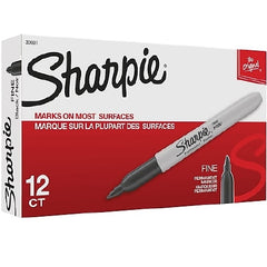 Fisher Scientific Permanent Marker Staples Advantage Sharpie® Black Ink Cap