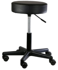 Fabrication Enterprises Exam Stool Backless Adjustable Height 5 Casters Black - M-847416-1728 - Each