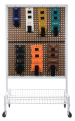 Fabrication Enterprises Weight Cuff Set with Storage Rack 7 Piece Set with Mobile Floor Rack / Adjustable Cuff Style The Cuff® Deluxe 1 to 10 lbs.