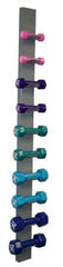 Fabrication Enterprises Dumbbell Set with Storage Rack 10 Piece Set with Wall Rack CanDo® 1 lbs. / 2 lbs. / 3 lbs. / 4 lbs. / 5 lbs.