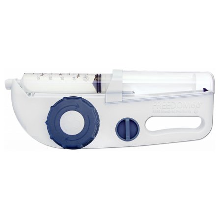 KORU Medical Systems Syringe Infusion Pump Freedom60® 1-3/4 X 4-1/2 X 12 Inch 14 oz. Capacity 50 mL Volume 1/2 mL / Hr. to 1200 mL / Hr. Flow Rate - M-847622-3077 - Each