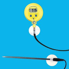 PANTek Technologies LLC Digital Laboratory Thermometer Fisher Scientific™ Fahrenheit / Celsius -58° to +572°F (-50° to +300°C) Stainless Steel Probe Handheld / Wall Mount Battery Operated