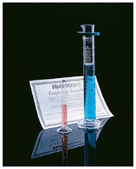 Fisher Scientific Graduated Cylinder Class A Borosilicate Glass 100 mL