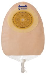 Coloplast Urostomy Pouch SenSura® One-Piece System 10-3/8 Inch Length, Maxi 1 Inch Stoma Drainable Flat, Pre-Cut