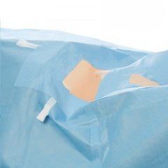 O&M Halyard Inc Abdominal Drape Laparoscopic / Lithotomy Drape 104 W X 35 W X 124 L Inch Sterile
