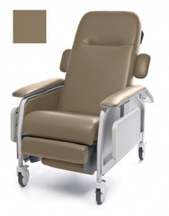 Graham-Field Clinical Care 3-Position Recliner Lumex® Taupe Patriot Plus Fabric Four Tente® Swivel Caster, Three Locking Caster