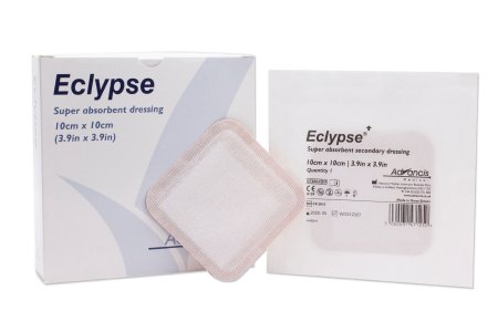 Mediusa Super Absorbent Wound Dressing Eclypse® Cellulose 4 X 4 Inch