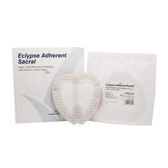 Mediusa Super Absorbent Dressing Eclypse® Adherent Sacral Silicone 8-1/2 X 9 Inch Sterile