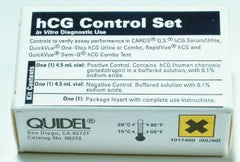 Quidel Reproductive Endocrinology Assay Control Set QuickVue® One-Step Pregnancy (hCG) Testing Positive Level / Negative Level 2 X 4.5 mL