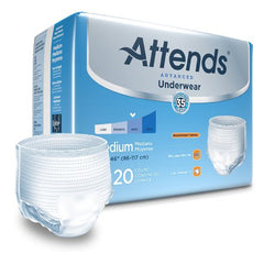 Attends Healthcare Products Unisex Adult Absorbent Underwear Attends® Advanced Pull On with Tear Away Seams Medium Disposable Heavy Absorbency - M-848957-3452 - Case of 4