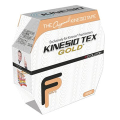 Fabrication Enterprises Kinesiology Tape Kinesio® Tex Gold™ FP Water Resistant Cotton 3 Inch X 5 Yard Beige NonSterile