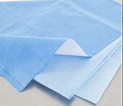 O&M Halyard Inc QUICK CHECK* H200 Sterilization Wrap White / Blue 48 X 48 Inch 2-Ply SMS Polypropylene