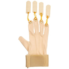 Patterson Medical Supply Traction Exercise Glove Rolyan Deluxe Small / Medium Tan
