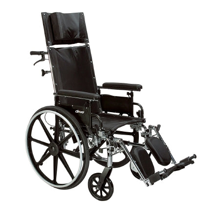 Drive Medical Lightweight Wheelchair drive™ Viper Plus GT Dual Axle Full Length Arm Flip Back / Removable Padded Arm Style Black Upholstery 16 Inch Seat Width 300 lbs. Weight Capacity