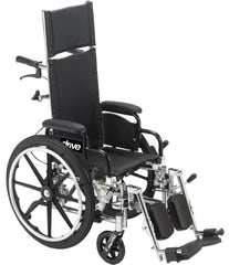 Drive Medical Lightweight Wheelchair drive™ Viper Plus GT Dual Axle Desk Length Arm Flip Back / Removable Padded Arm Style Black Upholstery 18 Inch Seat Width 300 lbs. Weight Capacity