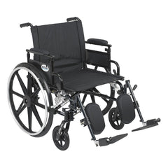 Drive Medical Lightweight Wheelchair drive™ Viper Plus GT Dual Axle Desk Length Arm Flip Back / Removable Padded Arm Style Black Upholstery 22 Inch Seat Width 350 lbs. Weight Capacity