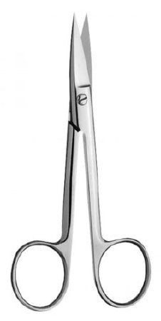 V. Mueller Operating Scissors V. Mueller® Mayo 5-1/2 Inch Length Surgical Grade Stainless Steel NonSterile Finger Ring Handle Straight Sharp Tip / Sharp Tip - M-850512-1613 - Each