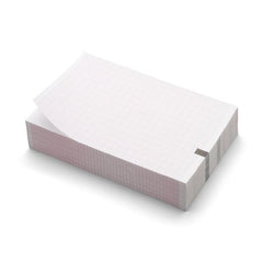 Welch Allyn ECG Recording Paper Welch Allyn® Thermal Paper 114 mm X 70 mm Z-Fold Red Grid
