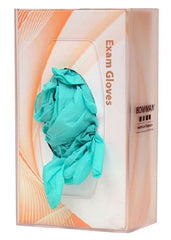 Bowman Manufacturing Glove Box Holder Single with Flexible Springs Horizontal or Vertical Mounted 1-Box Capacity Clear 4-1/4 X 5-13/16 X 10-1/8 Inch Plastic