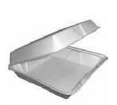 RJ Schinner Co Carryout Container Dart® White Single Use Foam 3 X 9-1/4 X 9-1/5 Inch