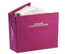 Carstens Prefilled Binder Carstens® 3 Ring Burgundy / Silver 400 Sheets Side Opening