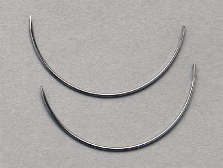 Suture Needle Richard-Allan® 1/2 Circle Taper Point Needle French Spring Eye Type Size 5 Needle