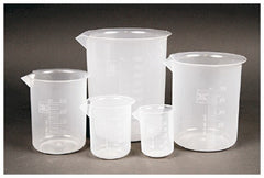 Fisher Scientific Beaker Set Polypropylene 50 mL, 100 mL, 250 mL, 500 mL, 1,000 mL