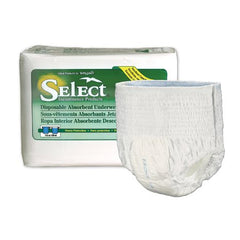 Principle Business Enterprises Unisex Adult Absorbent Underwear Select® Pull On with Tear Away Seams Medium Disposable Heavy Absorbency - M-851770-3169 - Case of 50