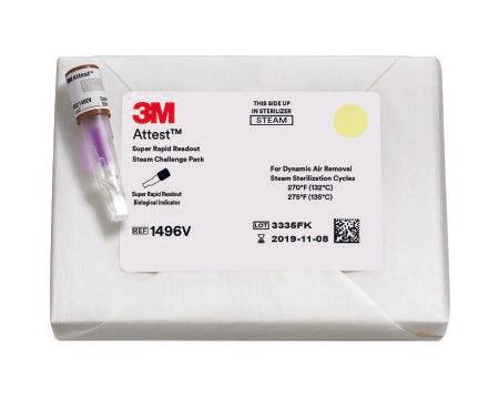 3M 3M™ Attest™ Super Rapid Readout Sterilization Indicator Challenge Pack Steam