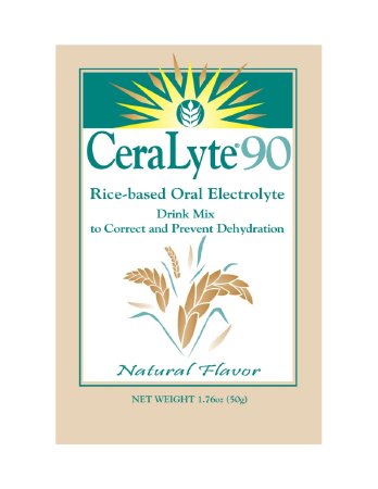 Cera Products Inc Oral Supplement CeraLyte®90 Natural Flavor Powder 50 mg Individual Packet