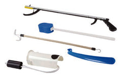 Fabrication Enterprises ADL Hip / Knee Equipment Kit FabLife™ Deluxe Reacher - 32 Inch Length / Shoehorn - 18 Inch Length / Dressing Stick - 24 Inch Length