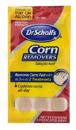 MSD Consumer Care Corn Remover Dr. Scholl's® 40% Strength Medicated Disc 9 per Pack