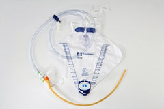 Cardinal Indwelling Catheter Tray Dover™ Foley 18 Fr. 5 cc Balloon Latex