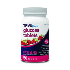 Nipro Diagnostics Glucose Supplement TRUEplus™ 50 per Bottle Chewable Tablet Raspberry Flavor