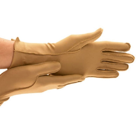 Alimed Compression Gloves Isotoner® Therapeutic Full Finger X-Small Over-the-Wrist Ambidextrous Nylon / Spandex - M-852969-4871 - Pair