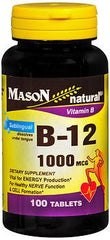 Mason Vitamins Vitamin Supplement Mason Natural® Vitamin B12 1000 mcg Strength Tablet 100 per Bottle