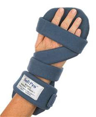 Alimed Resting Hand Splint SoftPro™ Palmar Fabric Right Hand Blue Medium